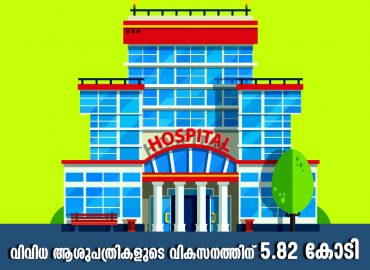 5.82 crore for the development of various hospitals