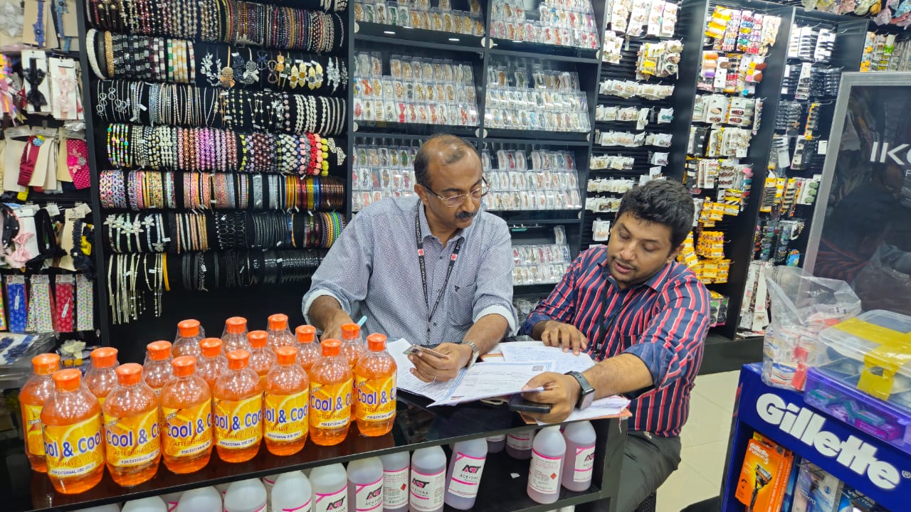 Cosmetic products worth over Rs. 1.5 lakh seized