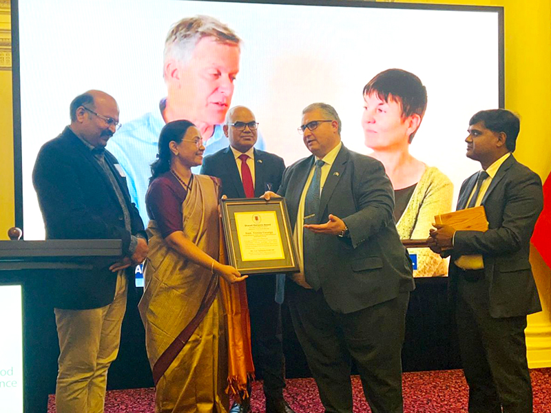 Global recognition for achievements in the health sector