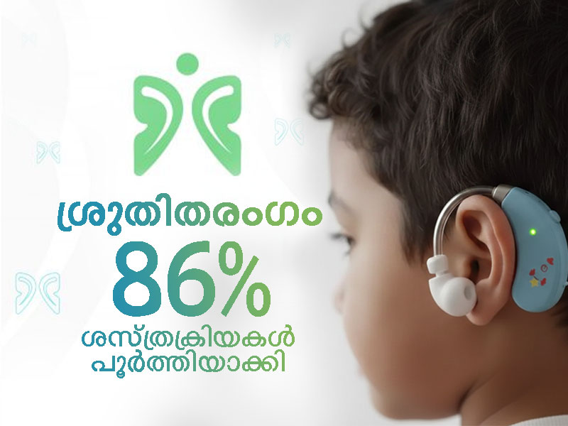 'Shrutiharangam' project: Surgeries completed in 86 percent of approved applications